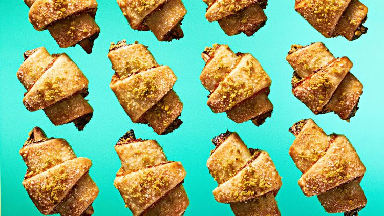 Pistachio and Dried-Apricot Rugelach