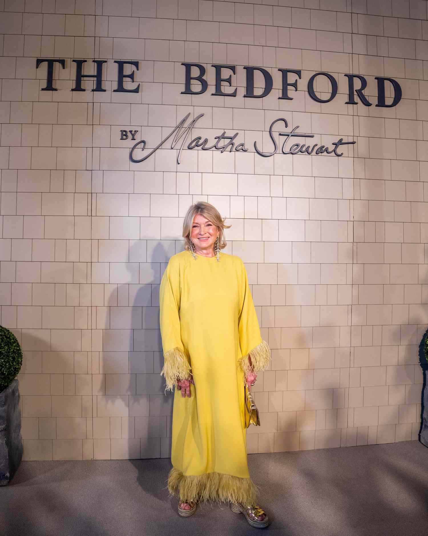 martha at the opening of The Bedford