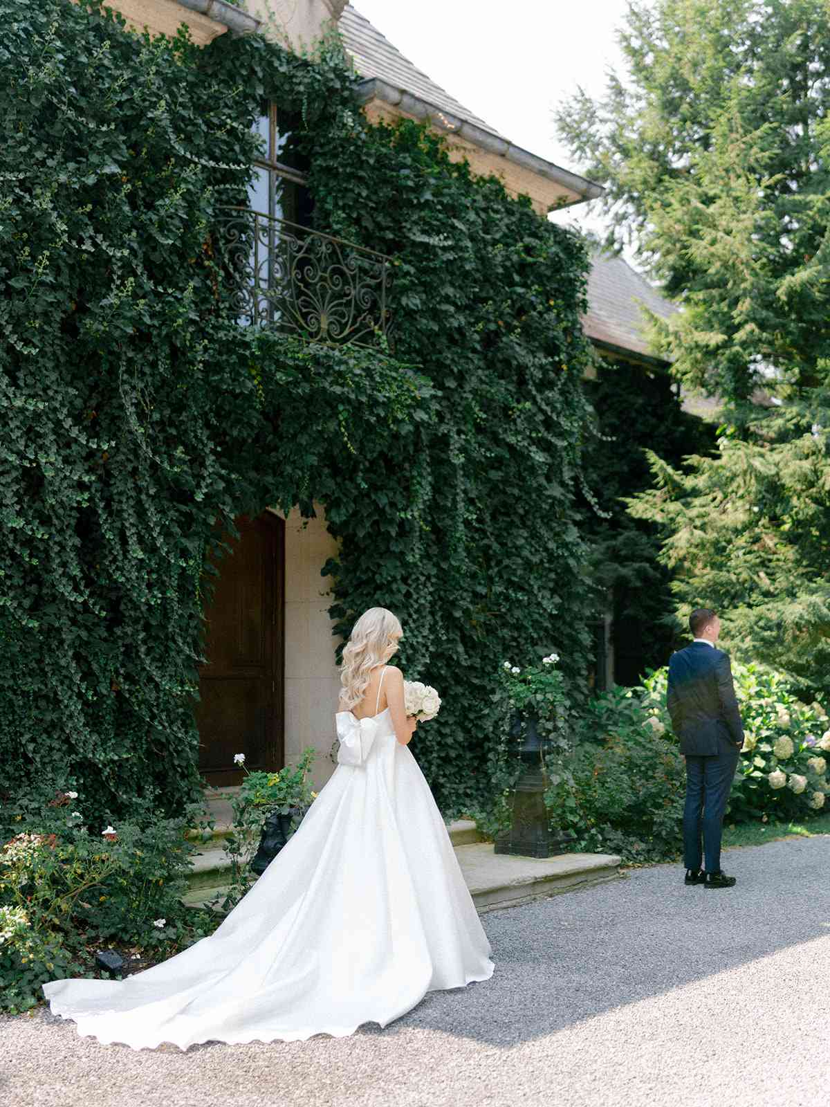 Allison and John Wedding first look