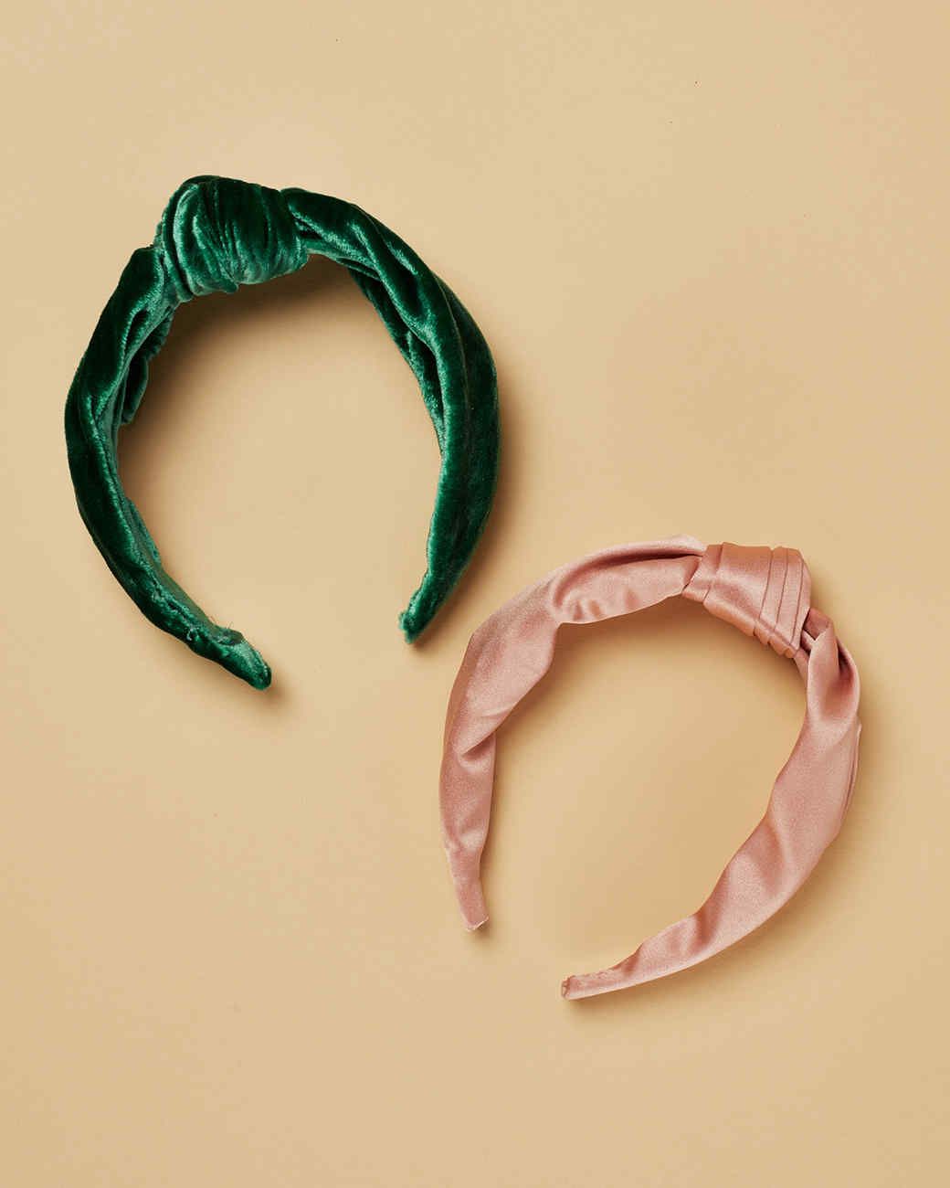 velvet and satin headbands