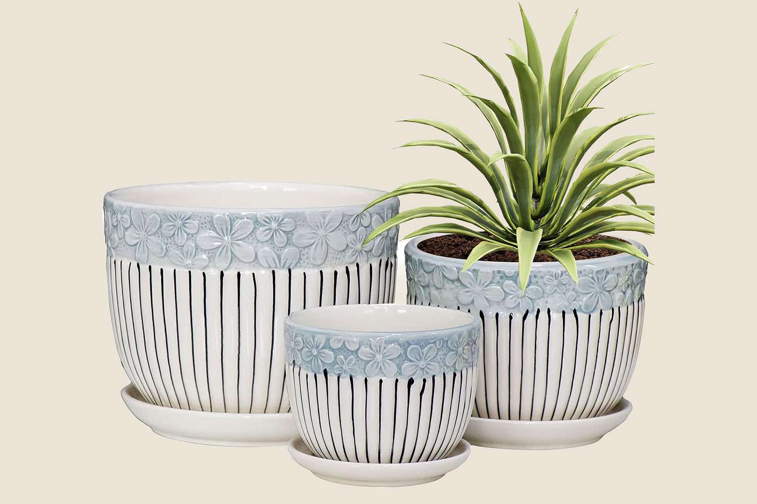 Ton Sin Grey Flower Pots