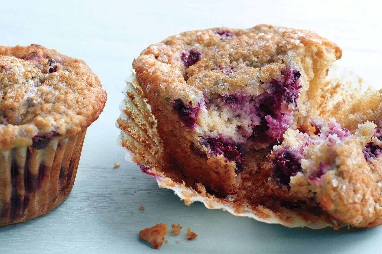 Blackberry-Oat Bran Muffins