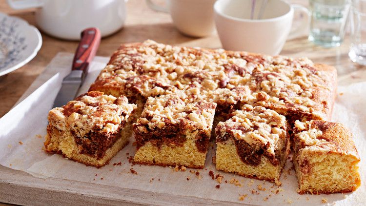 cocoa-swirl coffee cake with hazelnut crumb