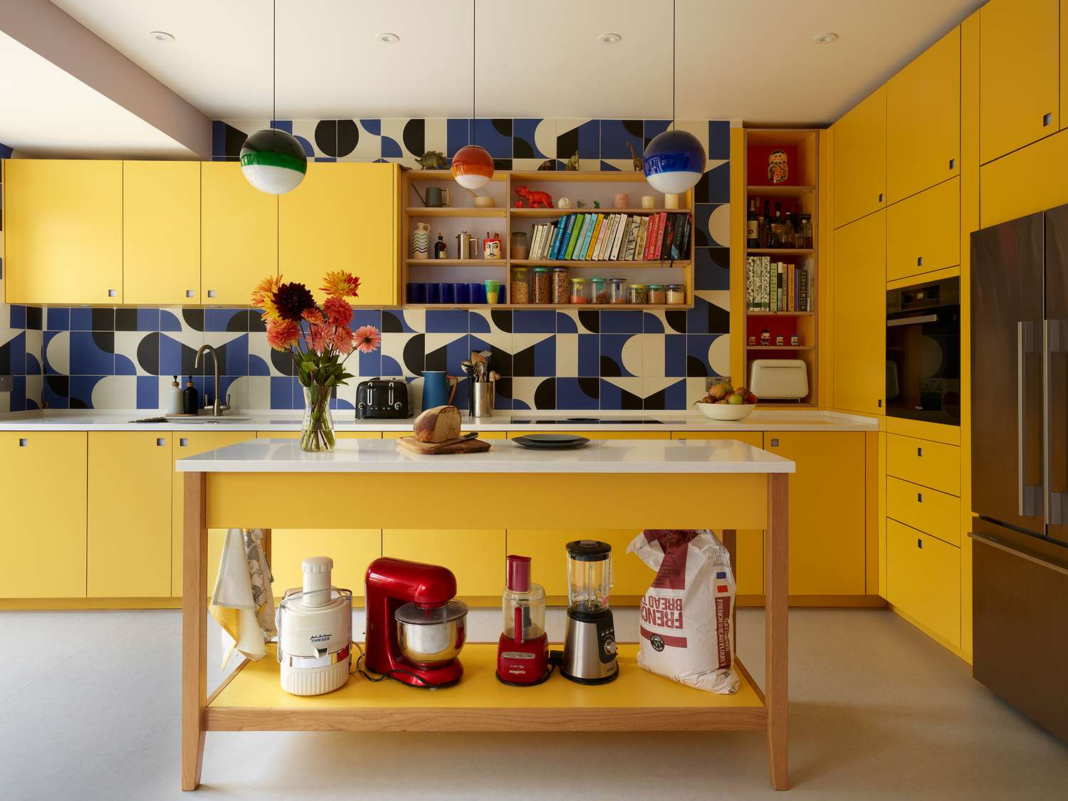 yellow kitchen