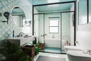 Ceiling color bathroom