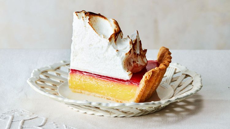 lemon cranberry meringue pie