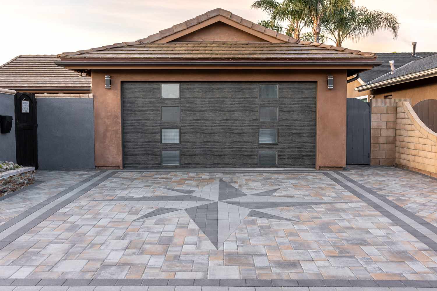 artistic paved driveway