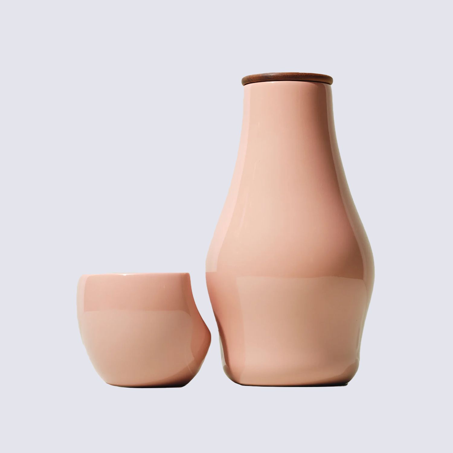 førs Cup and Carafe Set in Rose
