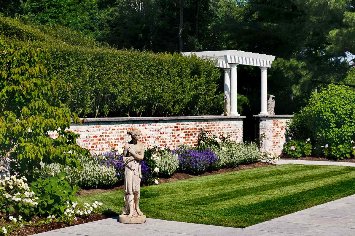 Brick and Concrete Retaining Wall