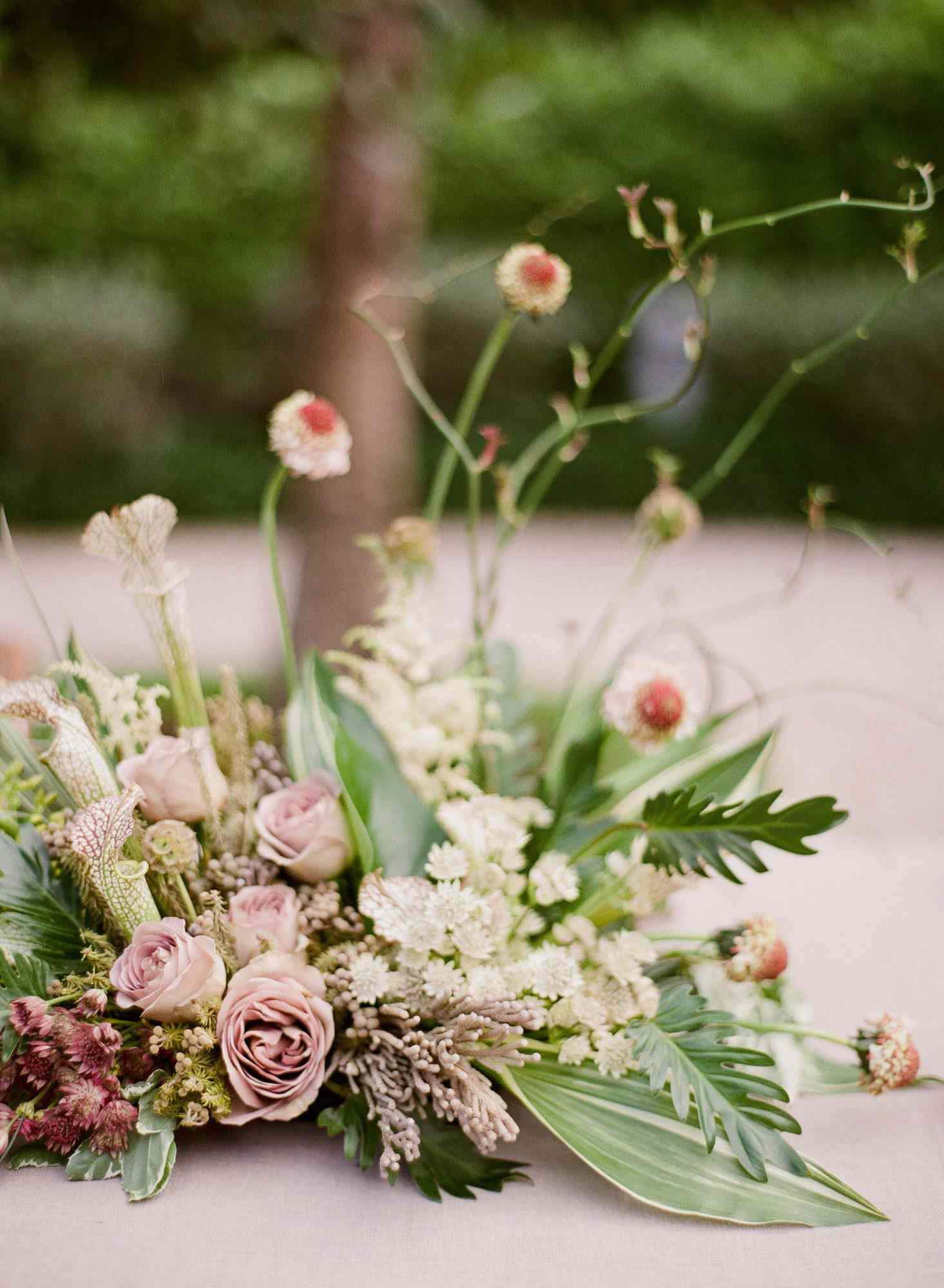 summer wedding centerpieces floral pink nautical