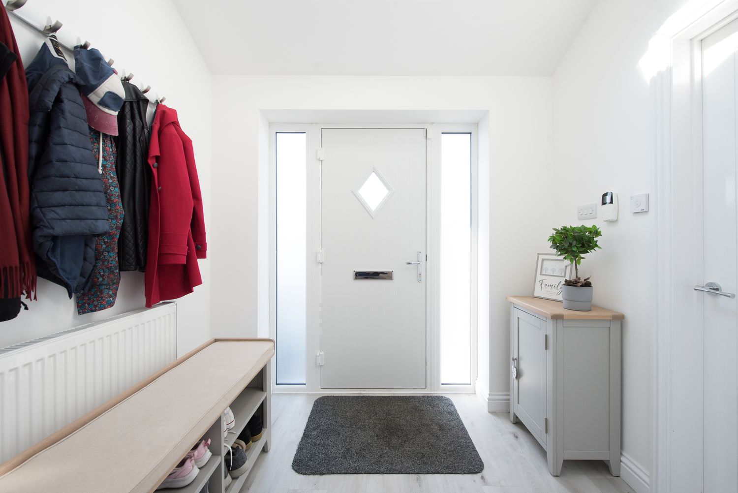 A white entryway