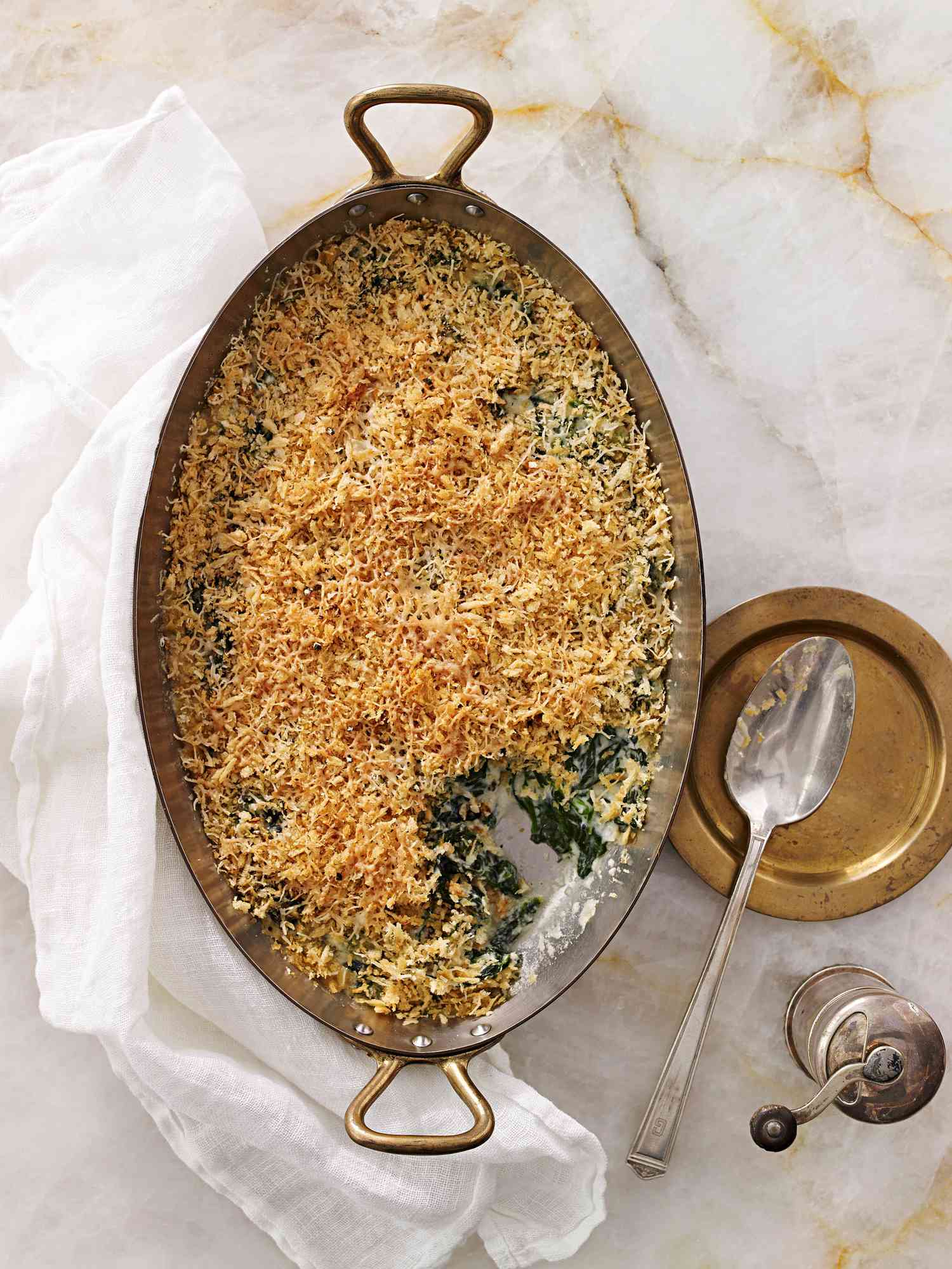 creamed spinach gratin