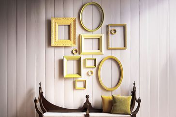 Wall with frames 