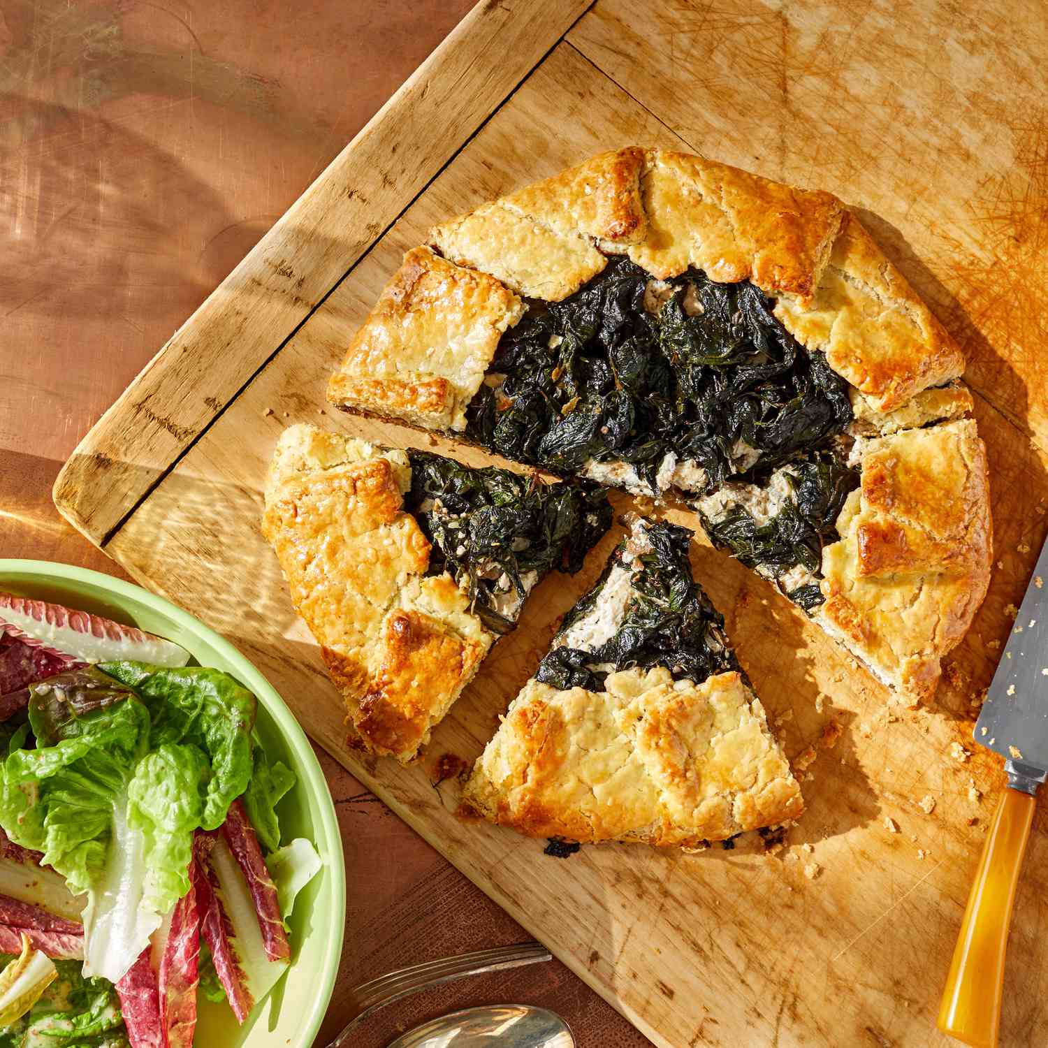 chard ricotta galette martha bakes