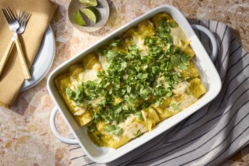 Chicken Enchilada with Creamy Green Sauce