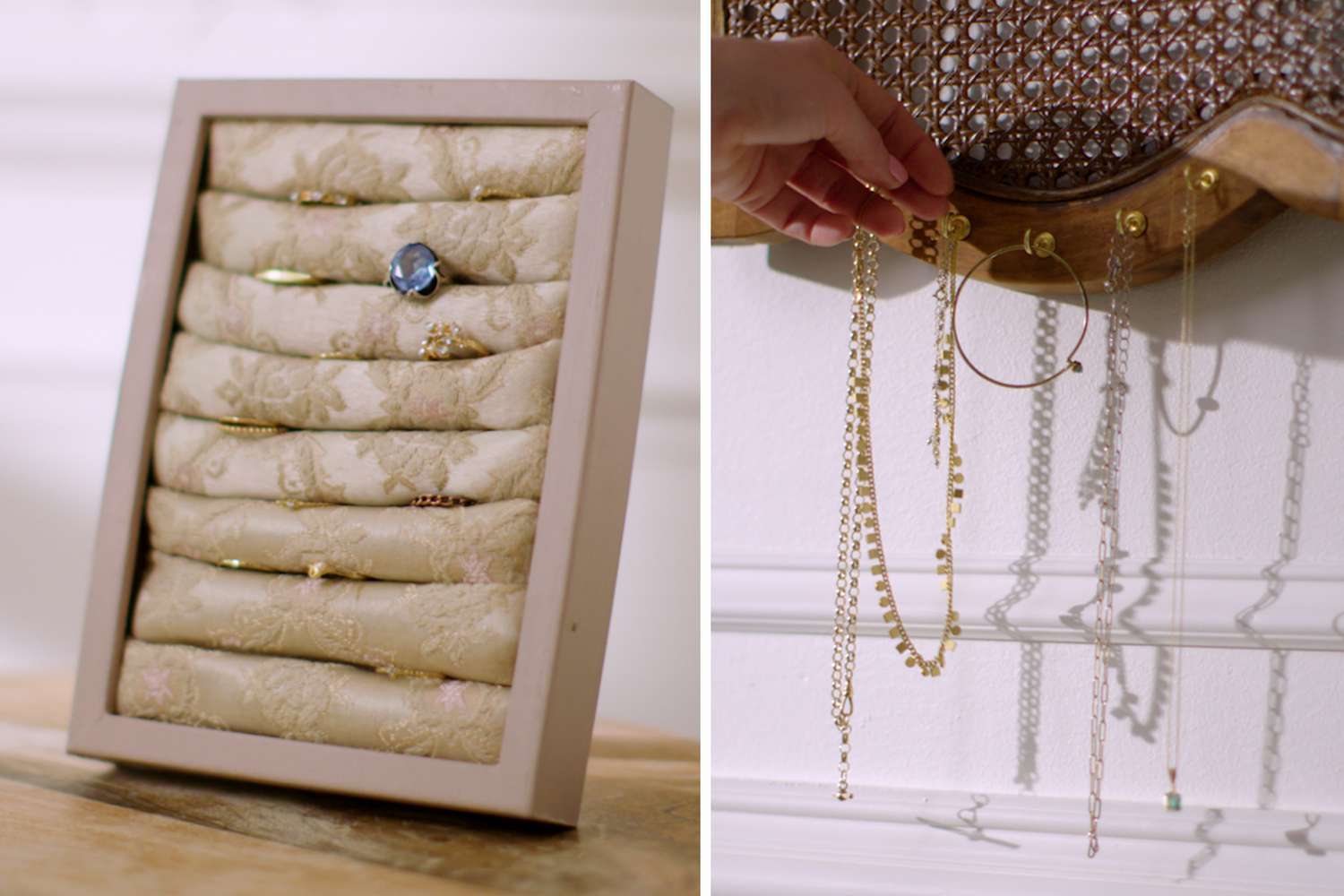 DIY Chair Jewelry Organizer