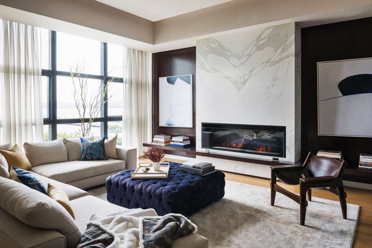 marble accent wall