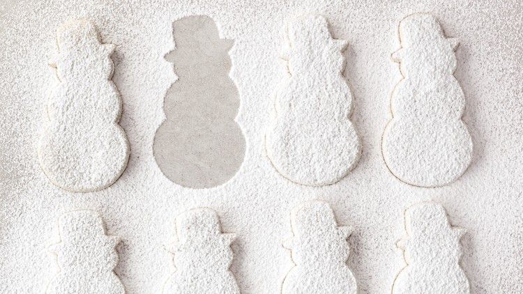 shortbread snowmen