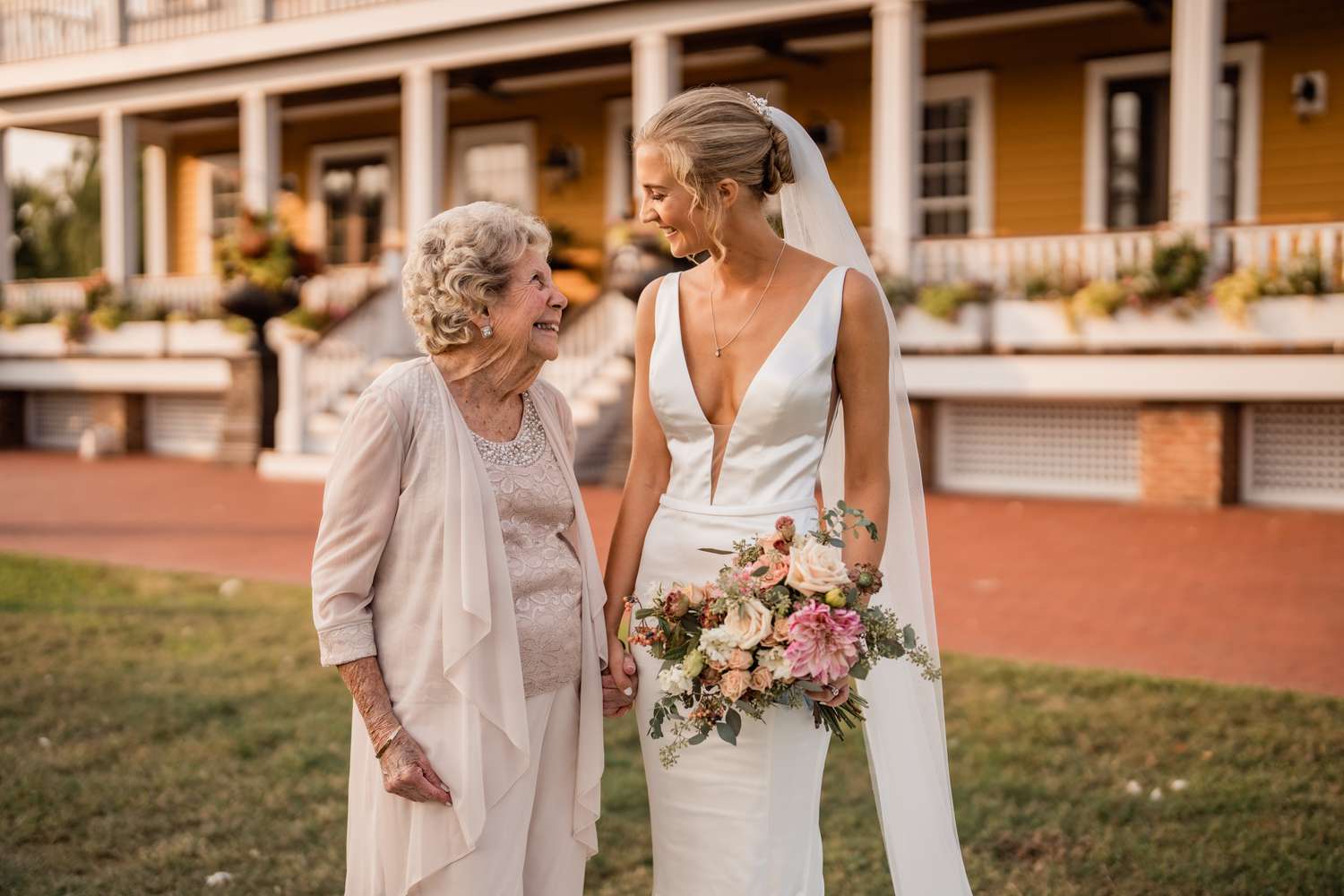 Bride Sarah with family