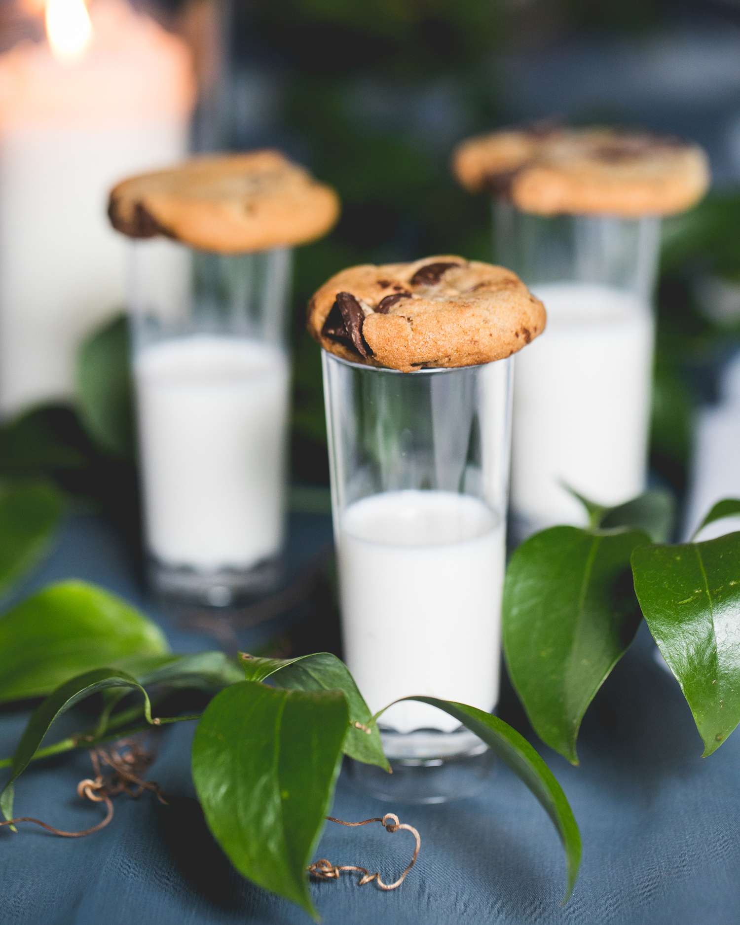 wedding after party milk and cookies