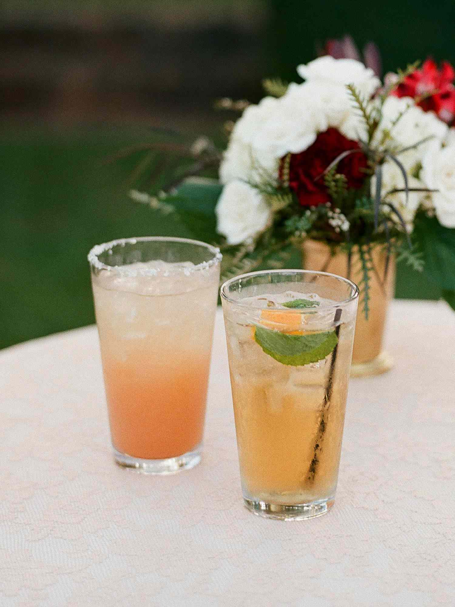 his and hers cocktails drinks davy whitener color palette gin bourbon