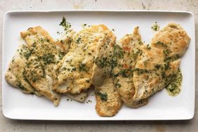 Chicken cutlets with herb butter