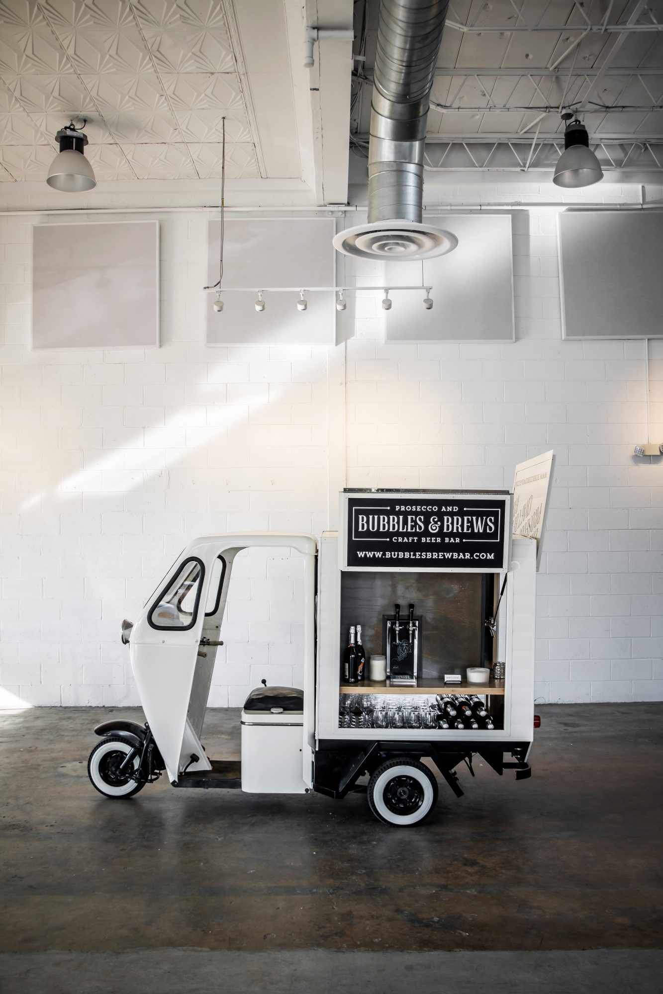 bubbles brew mobile bar cart