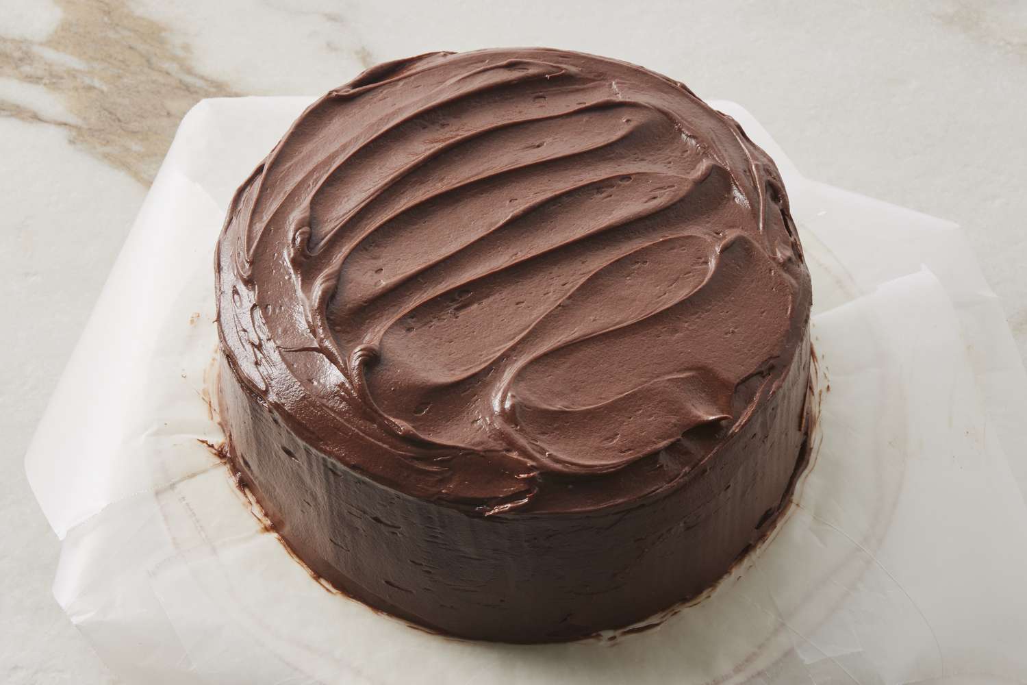 Completed chocolate cake