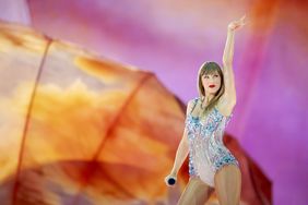 US singer Taylor Swift performs during her concert as part of The Eras Tour at the Johan Cruijff ArenA in Amsterdam, on July 4, 2024. (Photo by Robin van Lonkhuijsen / ANP / AFP) / Netherlands OUT (Photo by ROBIN VAN LONKHUIJSEN/ANP/AFP via Getty Images)