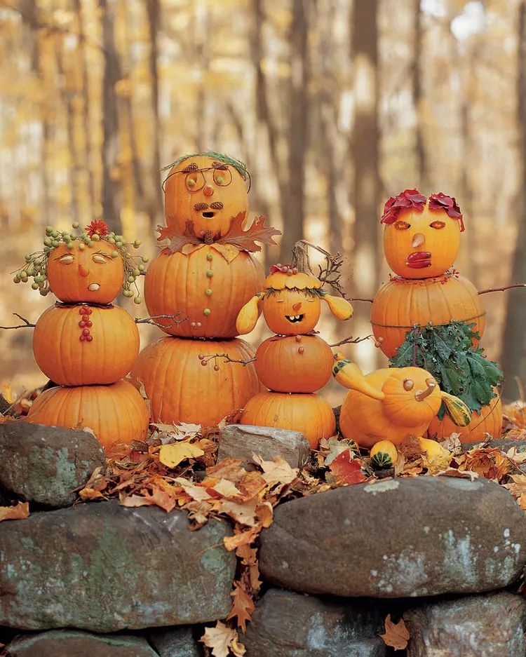 Gourd family no-carve pumpkin idea