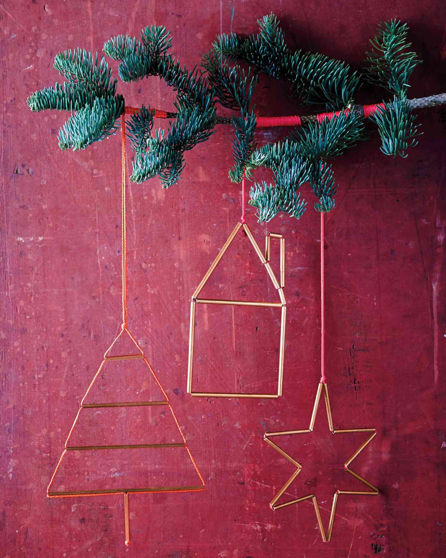 brass metal hardware Christmas ornaments