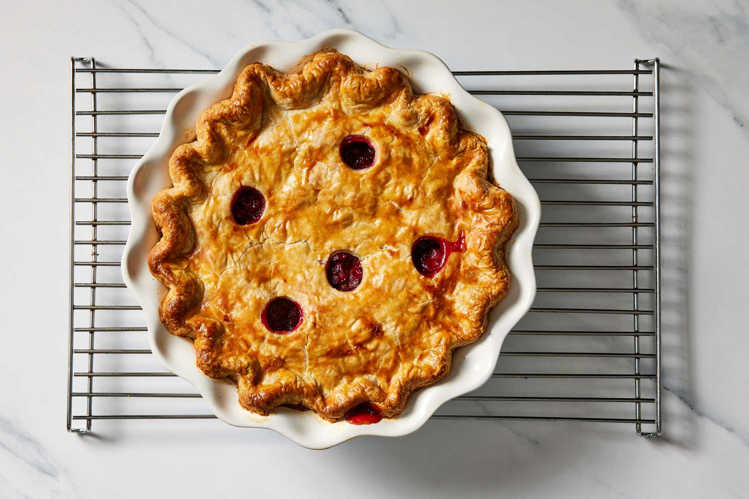 Martha's cherry pie baked