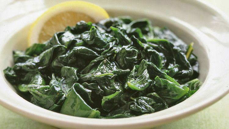 Steamed Spinach with Lemon 