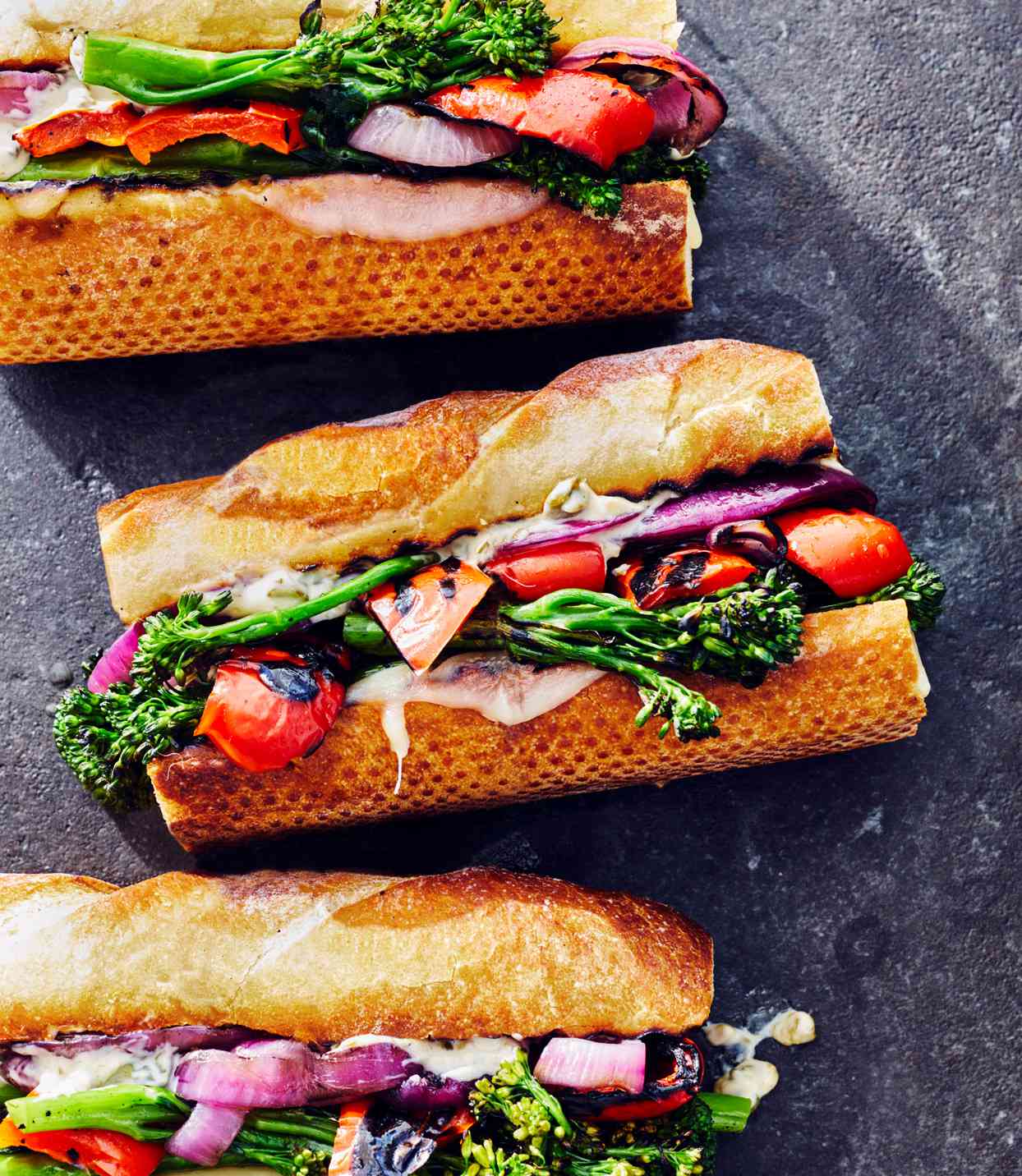 Summer-Veggie Melts with Caper Sauce