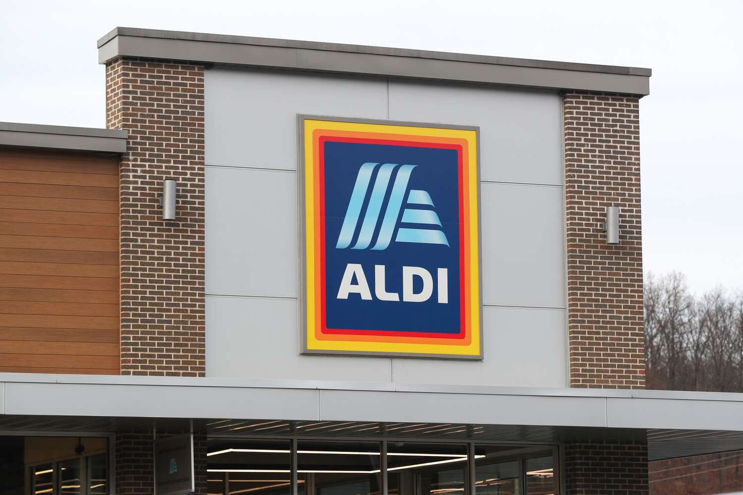 Exterior of Aldi store