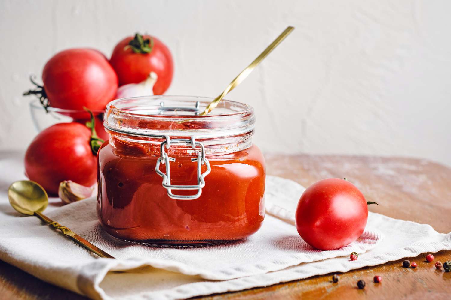 tomato sauce in jar