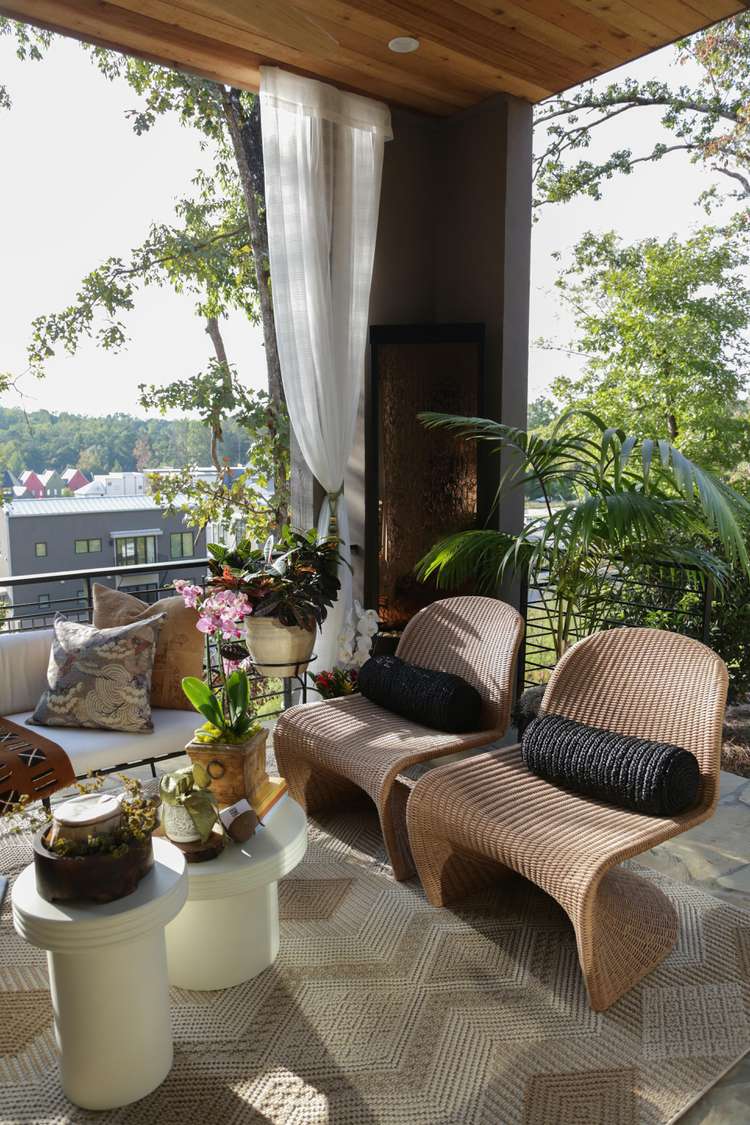 Gossamer Sheer Curtains Outdoors