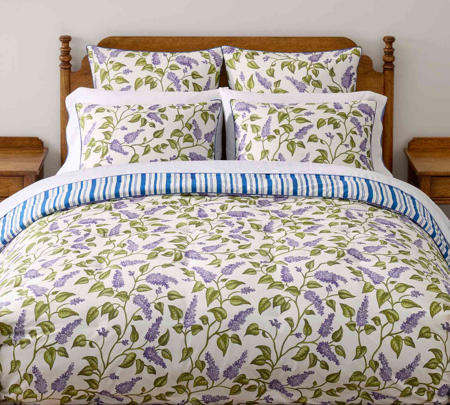 lilac reversible duvet