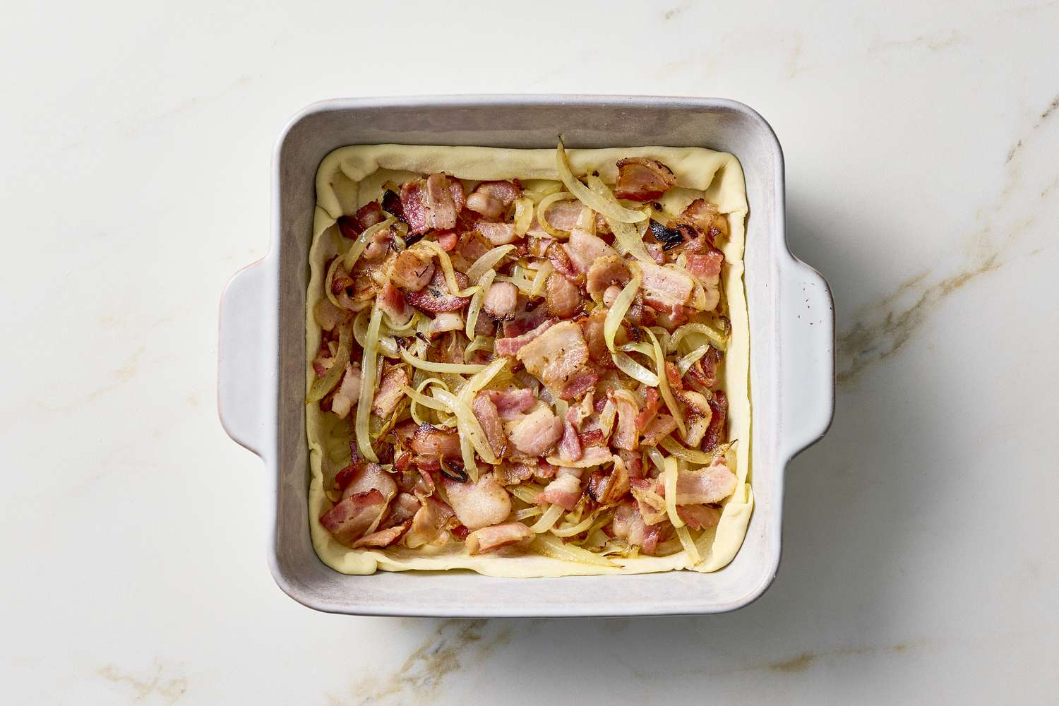 Breakfast casserole with bacon