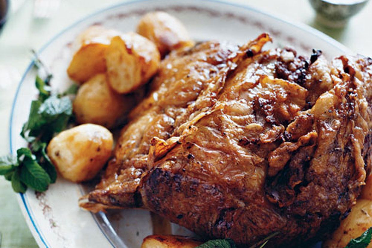 Standing Rib Roast with Roasted Potatoes