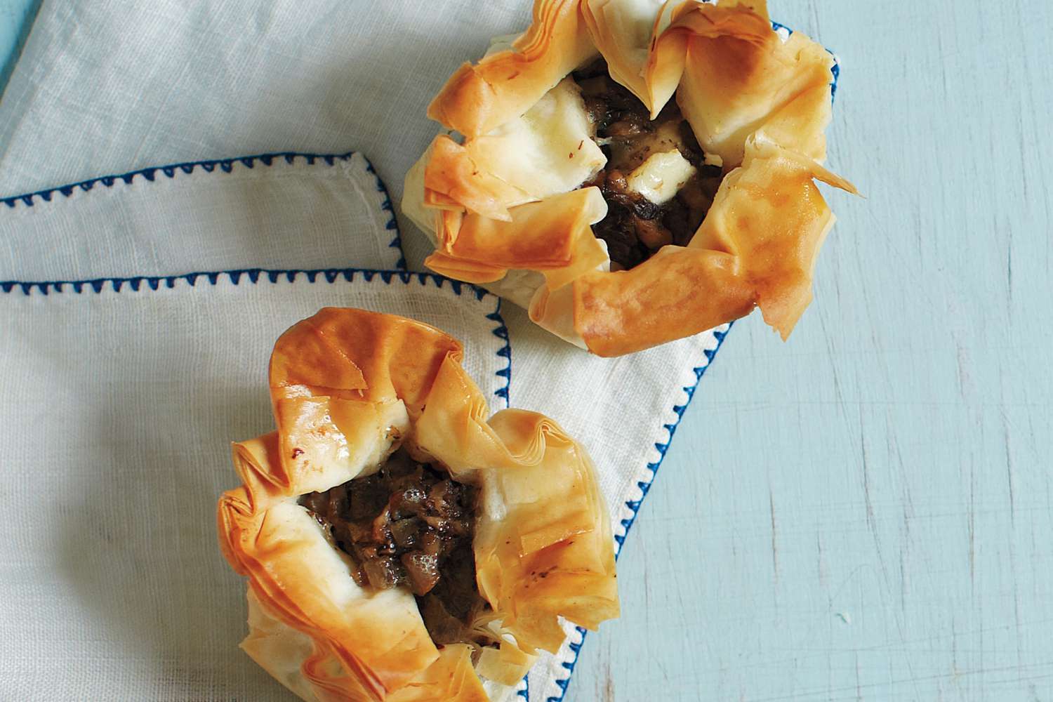 mushroom and goat cheese purse recipe