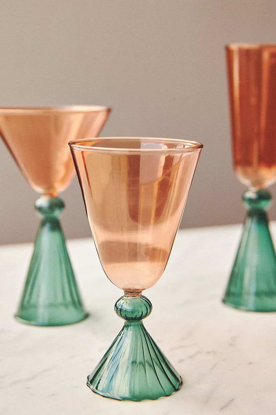 Wine glasses from Anthropologie 