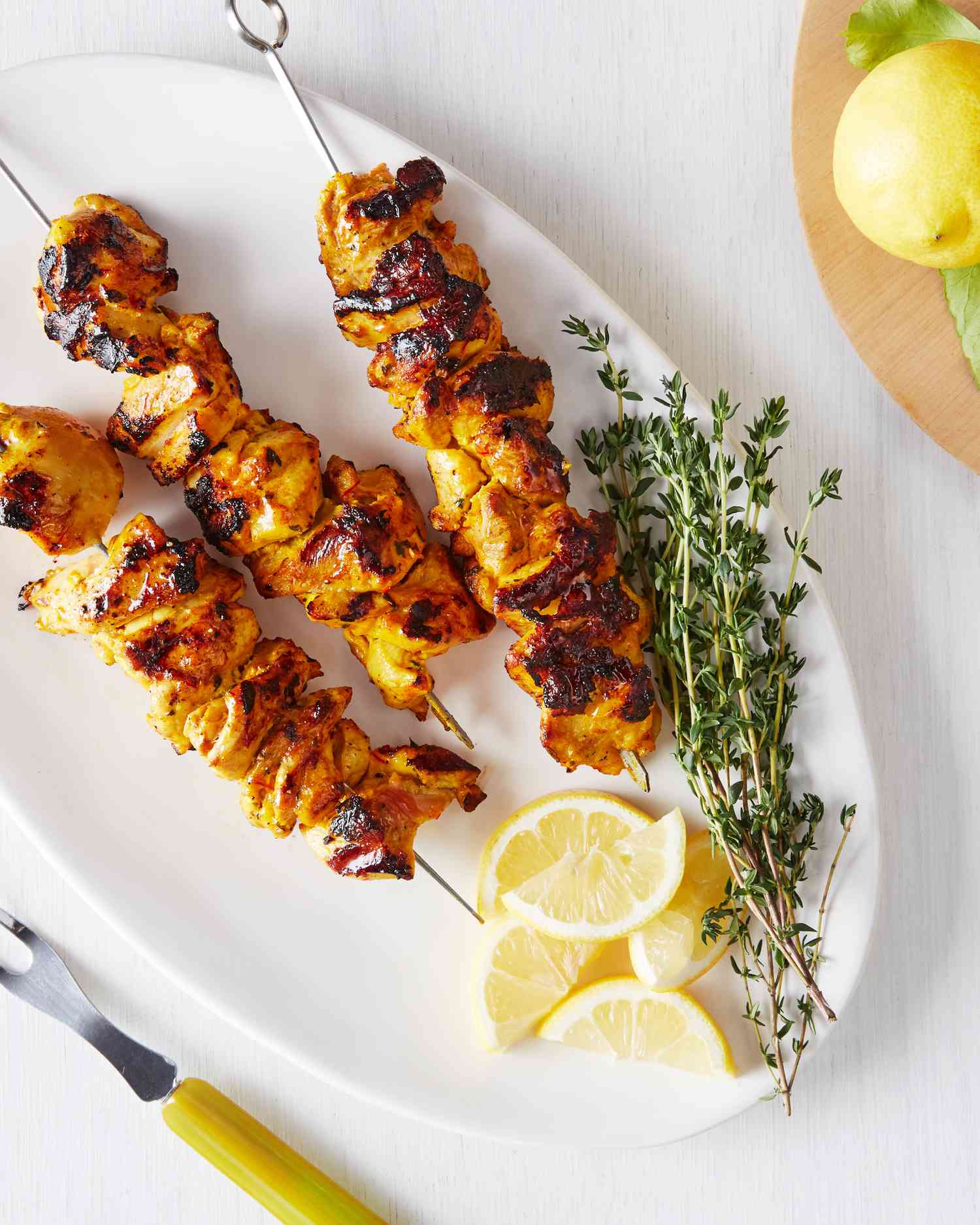 kebabs saffron yogurt chicken