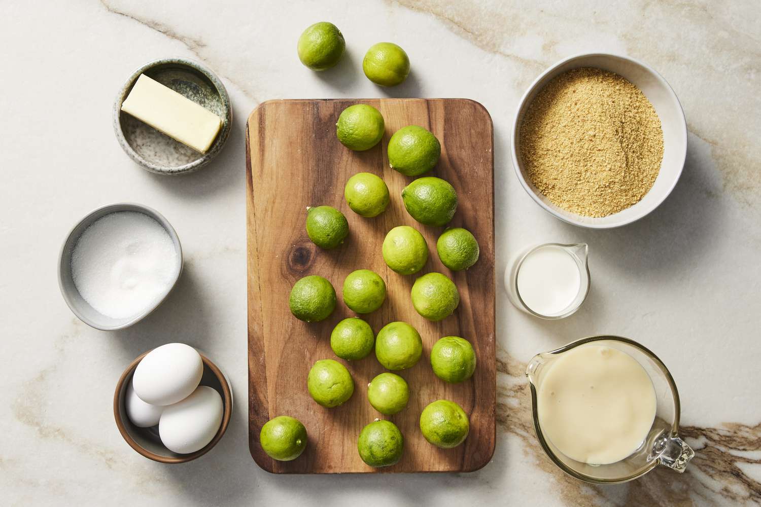 Ingredients for Key Lime Bars