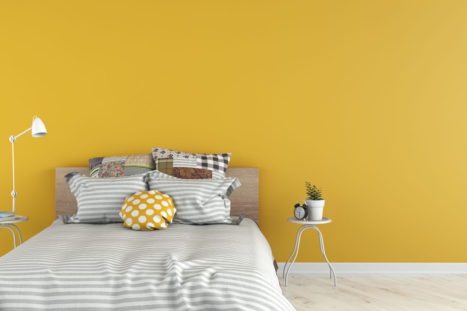 yellow bedroom