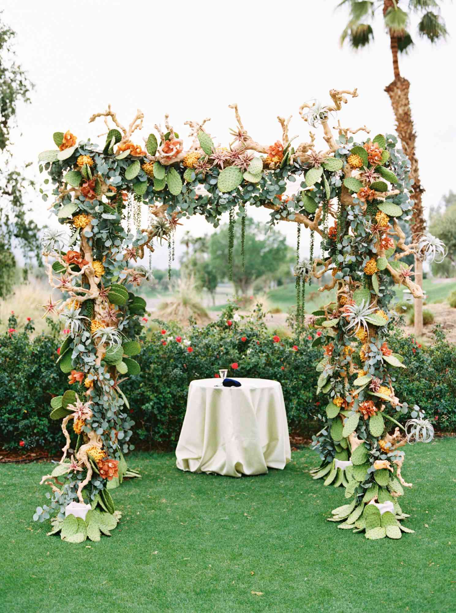 cactus chuppah