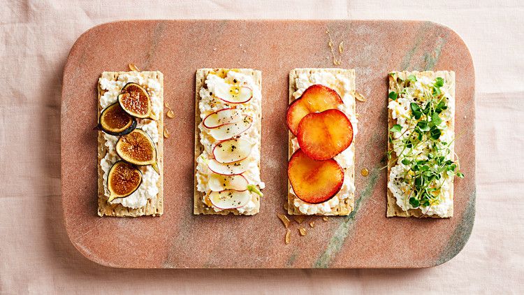 sweet and savory tartines