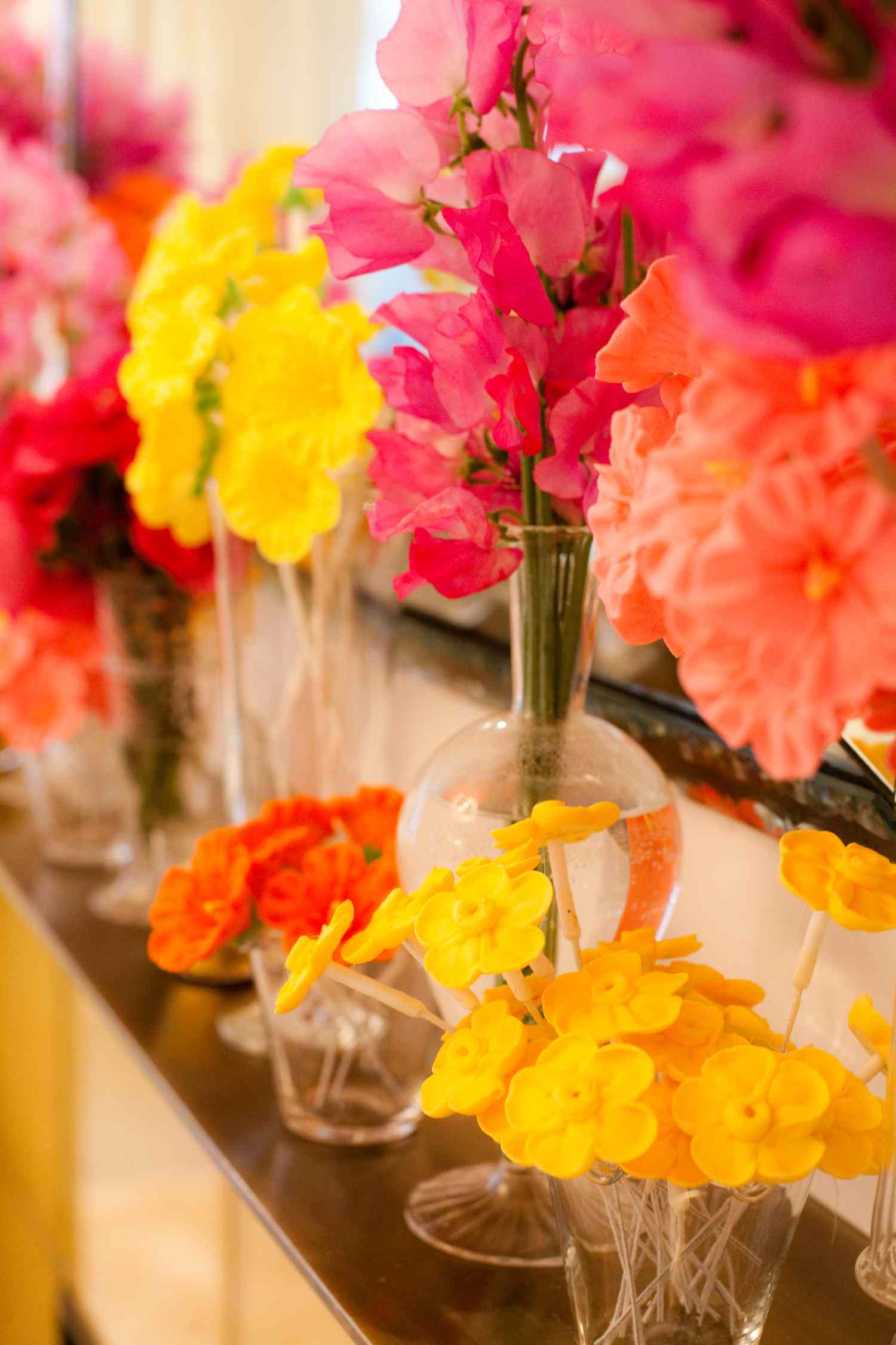 Colorful party flowers