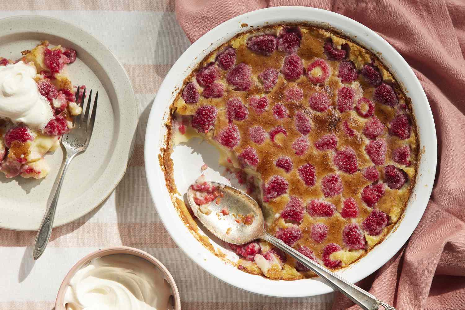 Baked Raspberry Custard Recipe