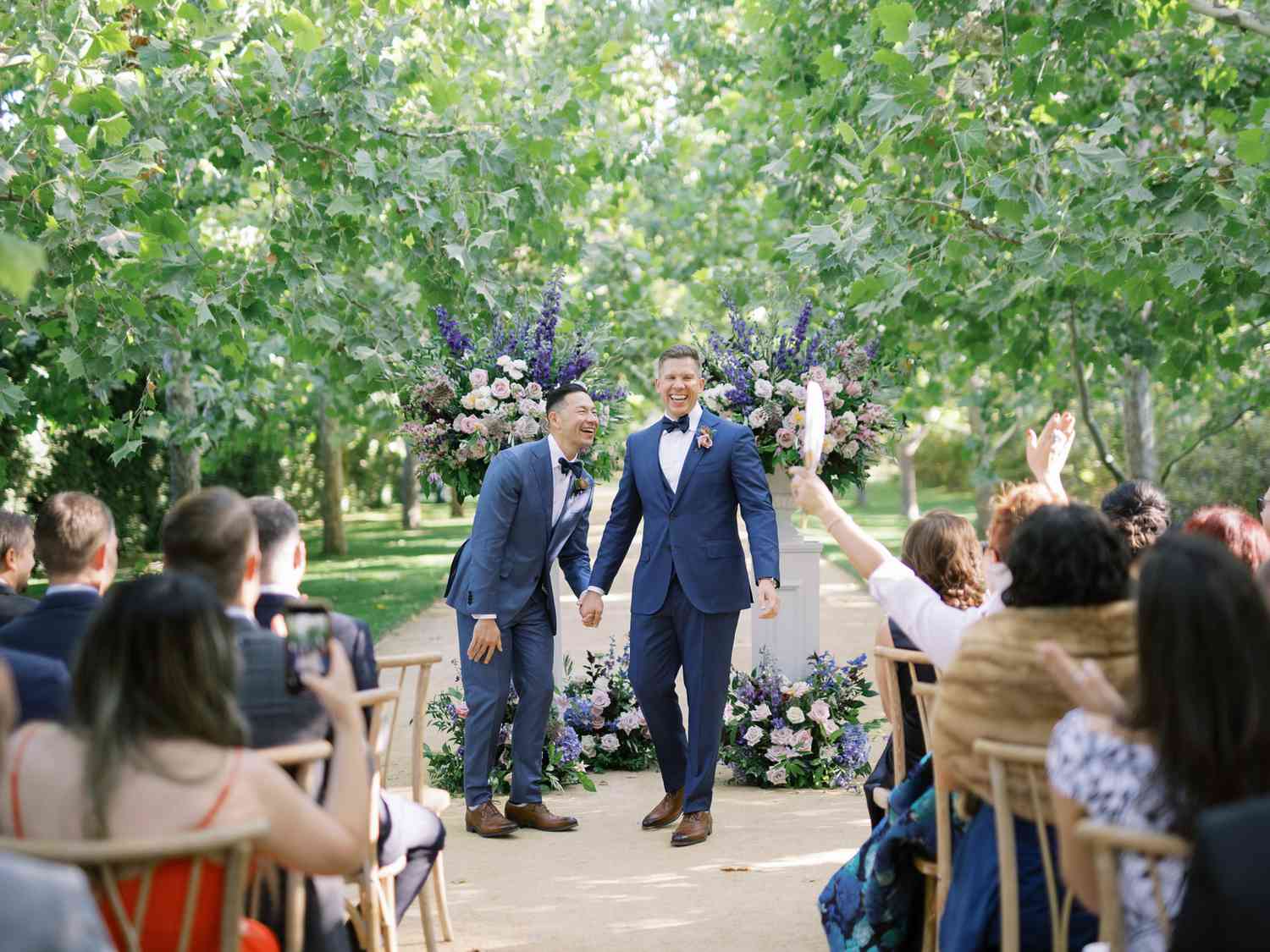 grooms during wedding ceremony